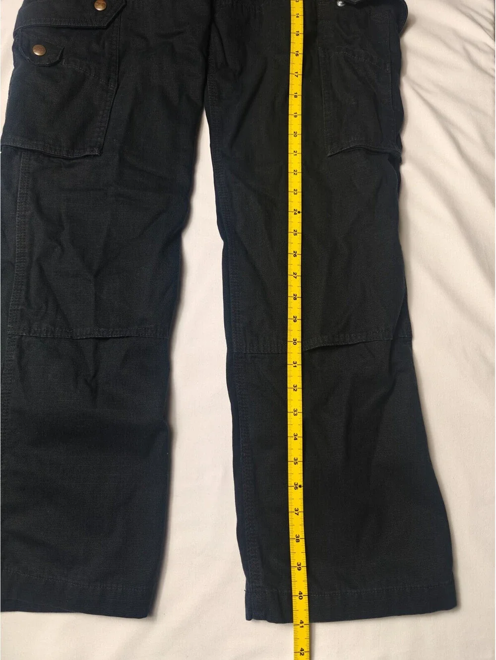 Carhartt B342 BLK Double Knee Ripstop Work Pants Black Cargo Carpenter NO TAG